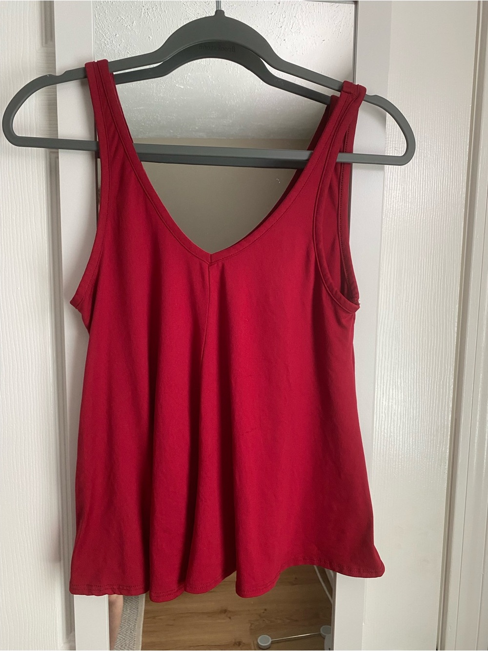 Olivia Rae Red V-Neck Tank Top